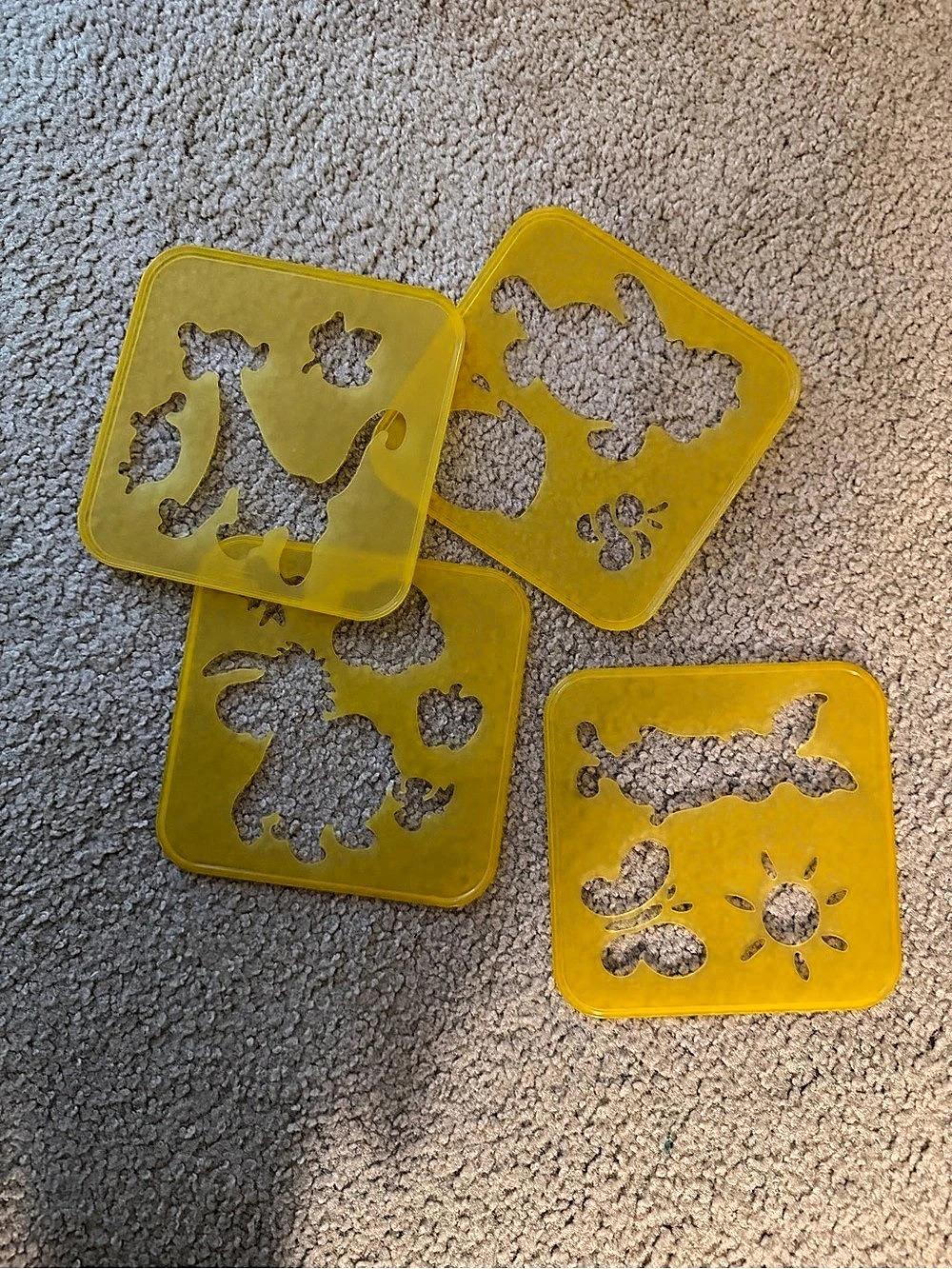 Tupperware Vintage Disney Winnie the Pooh Tuppertoys Stencil Set